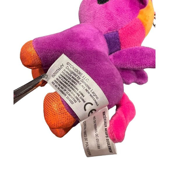 Tokidoki Unicorno Thai Princess Purple‎ & Pink Mini Plush Keychain 5”, Bag Clips - Picture 6 of 7